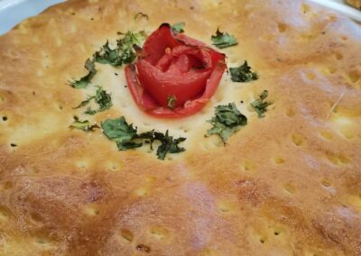 Schiacciata al prosciutto